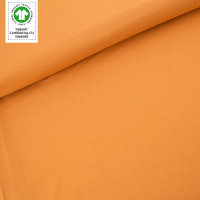 Tissue jersey organique de couleur unieherbstgold (GOTS)