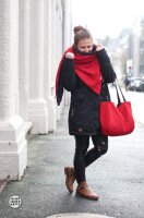 Organic Waffeljacquard kirsch