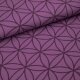 Bio-Jacquard Blume des Lebens pflaume