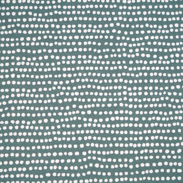 Tissue jersey organique Dotted Line staubgrün