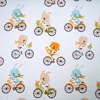 Tissue jersey organique Friends on bikes (GOTS)