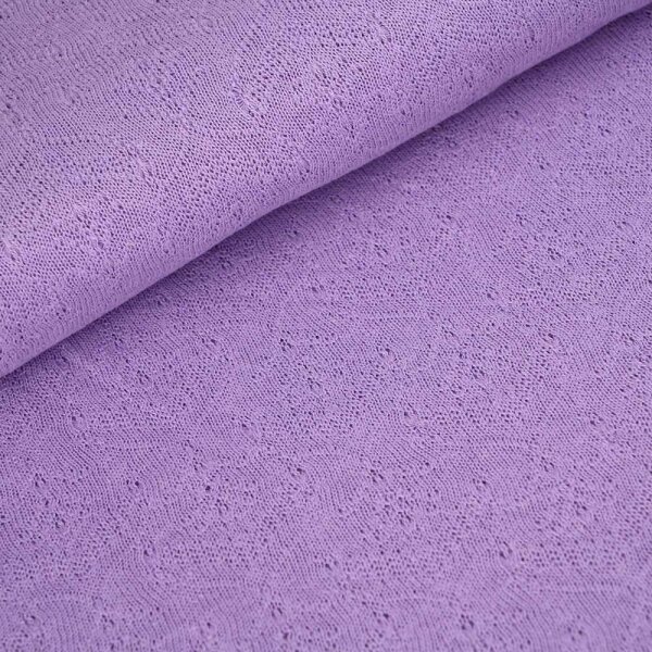 Tricot dété organique Blüten lavendel