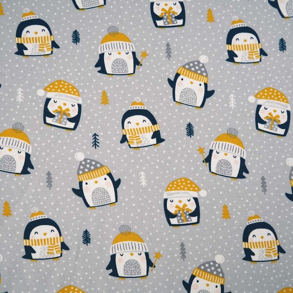 Organic jersey Pinguin silbergrau