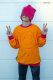 Organic corderey nicky orange