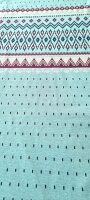 Tissue jacquard organique Cosy Winter blau