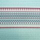 Tissue jacquard organique Cosy Winter blau