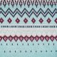 Tissue jacquard organique Cosy Winter blau