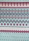 Tissue jacquard organique Cosy Winter blau
