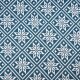 Tissue jacquard organique Snowflake petrol