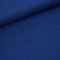 Organic summer knit Blüten marineblau (GOTS)