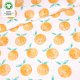 Tissue jersey organique Oranges (GOTS)
