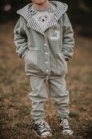 Bio-Baumwollfleece silver green