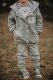 Bio-Baumwollfleece silver green