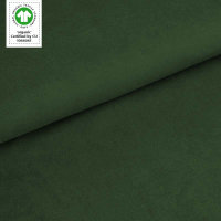 Bio-Baumwollfleece waldgrün (GOTS)
