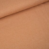 Bio-Jacquard Rippenmuster cognac