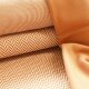 Tissue jacquard organique Rippenmuster cognac