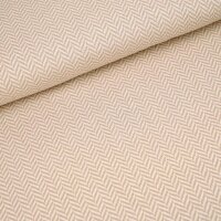 Bio-Jacquard Fischgrät sand