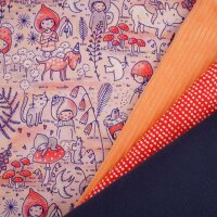 Organic jersey Susalabim - Draußen rot