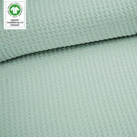Bio-Waffelstrick silver green (GOTS)