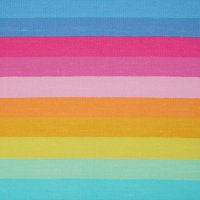 Tissue jersey organique Susalabims Kunterbunte Regenbogenringel (GOTS)