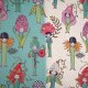 Biojersey Susalabims Blumenleute weiß