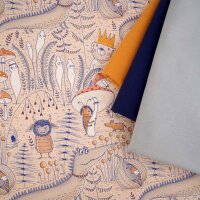 Organic jersey Susalabims Gruselwusel beige