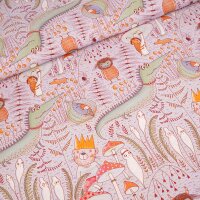 Tissue jersey organique Susalabims Gruselwusel bunt