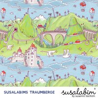 Tissue jersey organique Susalabims Traumberge rot