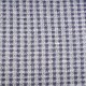 Organic Bouclé Karo blau