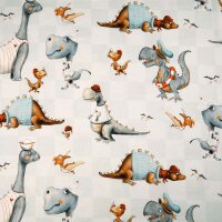 Tissue jersey organique Meerdinos Karo