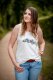 Organic cotton jersey plain dyed offwhite