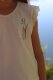 Organic cotton jersey plain dyed offwhite