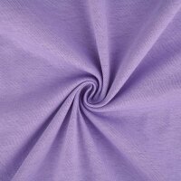 Organic cotton jersey plain dyed lavendel