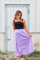 Organic cotton jersey plain dyed lavendel