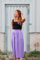 Organic cotton jersey plain dyed lavendel
