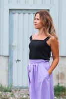 Organic cotton jersey plain dyed lavendel