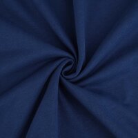 Organic cotton jersey plain dyed marineblau