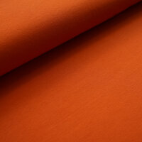 Organic cotton jersey plain dyed rostrot