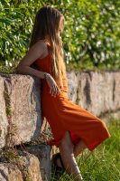 Organic cotton jersey plain dyed rostrot
