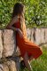 Organic cotton jersey plain dyed rostrot
