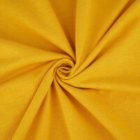 Organic cotton jersey plain dyed senf