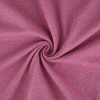 Organic cotton jersey plain dyed vintage rose