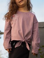 Organic cotton jersey plain dyed vintage rose