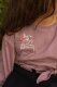 Organic cotton jersey plain dyed vintage rose