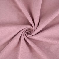 Organic cotton jersey plain dyed woodrose