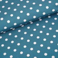 Tissue jersey organique Pretty Woman beach house blue