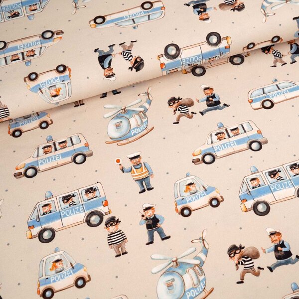 Tissue jersey organique Hier kommt die Polizei