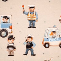 Tissue jersey organique Hier kommt die Polizei
