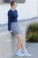 Organic Bouclé Basic blau
