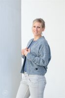 Organic Bouclé Basic blau